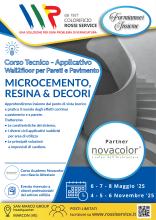 MICROCEMENTO, RESINA & DECORI Wall2floor per Pareti e Pavimento - Corso Tecnico-Applicativo 4-5-6/11/2025