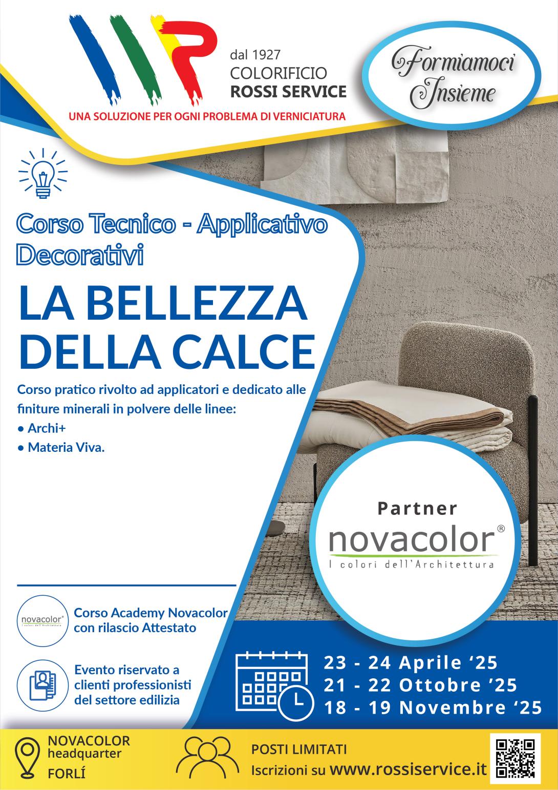 LA BELLEZZA DELLA CALCE Decorativi - Corso Tecnico - Applicativo 23-24/04/2025