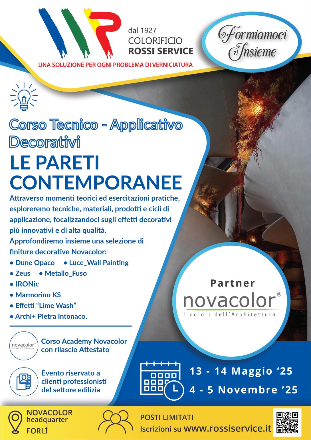 LE PARETI CONTEMPORANEE Decorativi - Corso Tecnico-Applicativo 4-5/11/2025