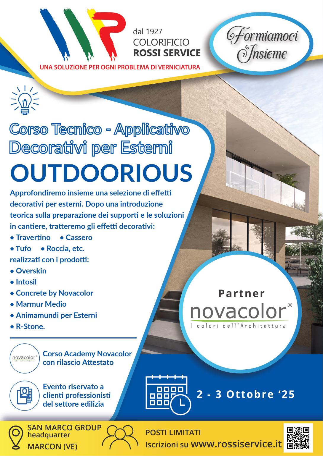 OUTDOORIOUS Decorativi per Esterni - Corso Tecnico-Applicativo 2-3/10/2025